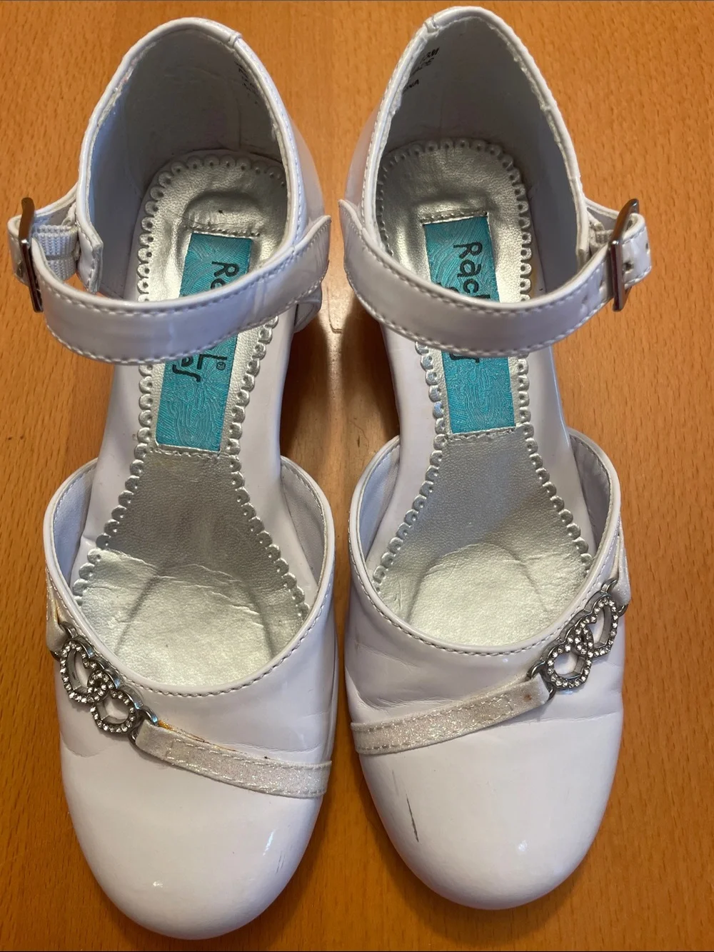 Girls white dress shoes